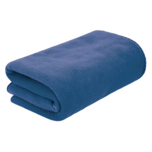 Polarfleece-Decke 150 x 120 cm dunkelblau