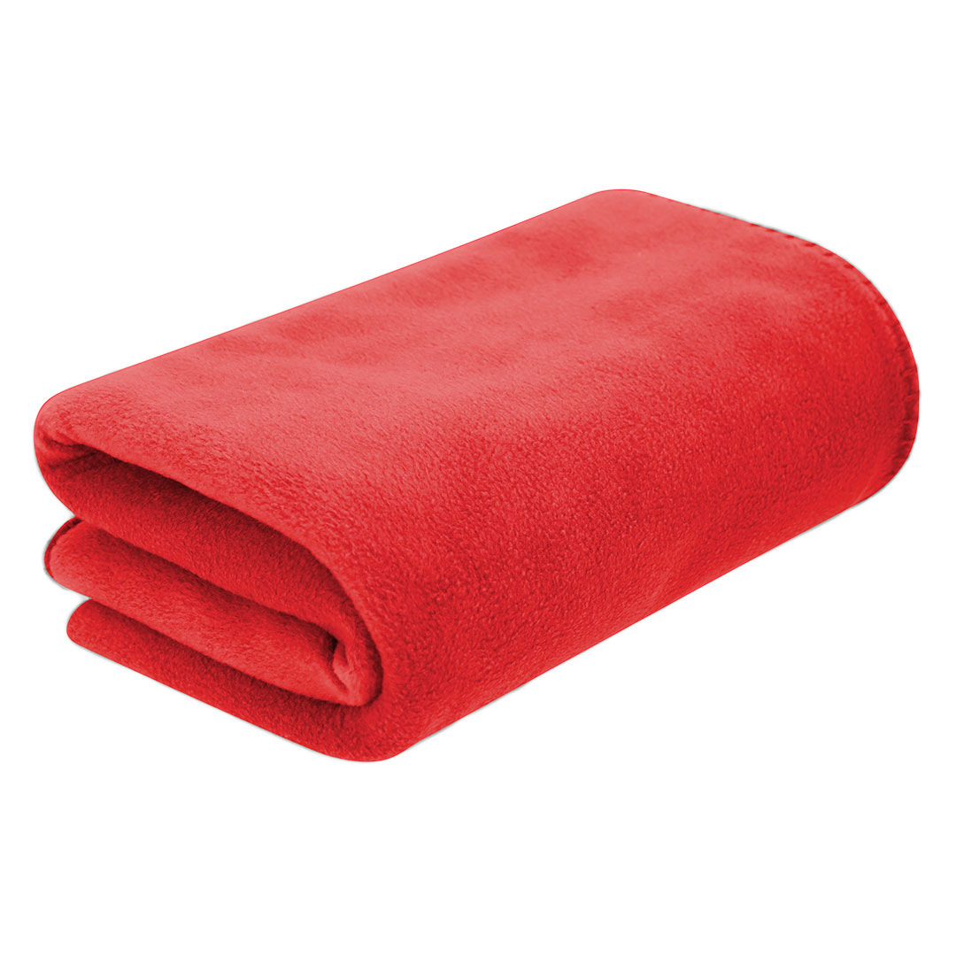 Polar fleece deken 150 x 120 cm rood