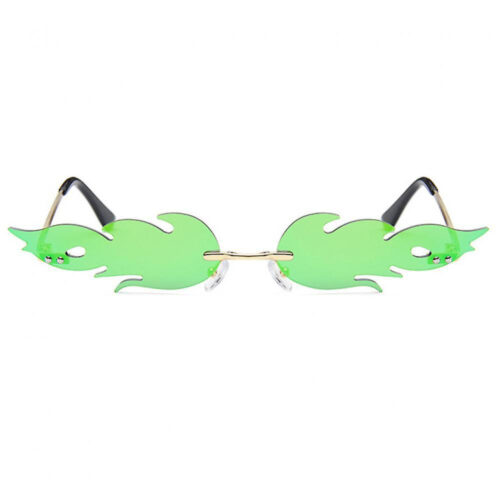 Flammen-Sonnenbrille | grüne Gläser