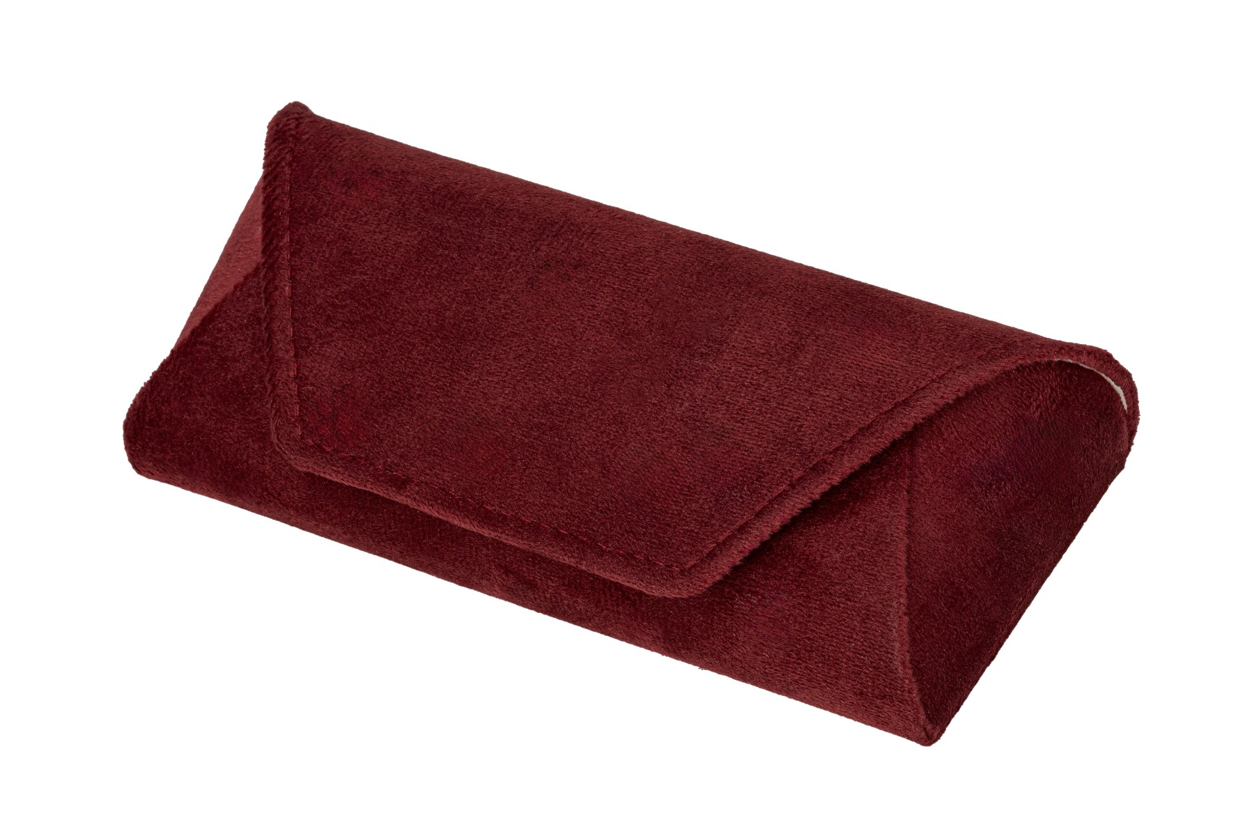 Luxus-Brillenetui – Samt-Finish – Stabil & Elegant – Bordeauxrot