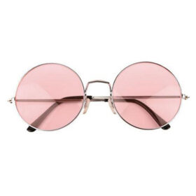 Hippie Runde Sonnenbrille | Rosa Linsen
