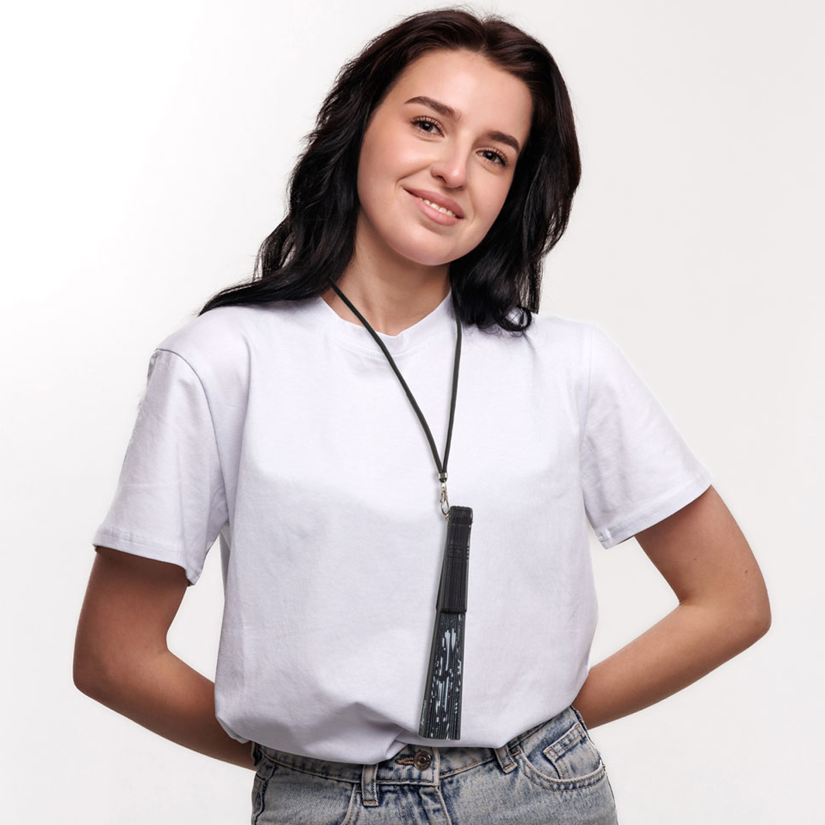 Ravelife - Festival Nackenventilator - Handfächer mit Kordel - Ich lauf nur im Kreis – Bild 4