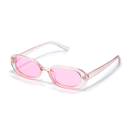 Sonnenbrille oval dickes Gestell - Rosa