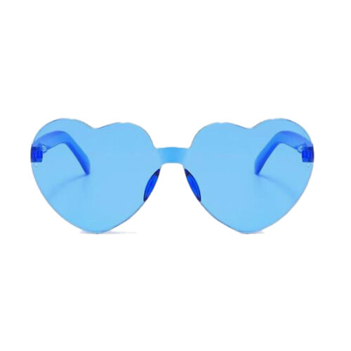 Herzsonnenbrille blau
