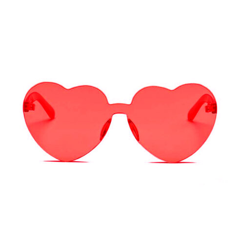 Herz-Sonnenbrille Rot