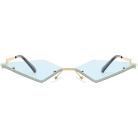 Sonnenbrille Dreieck blau