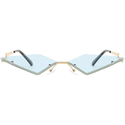 Sonnenbrille Dreieck blau