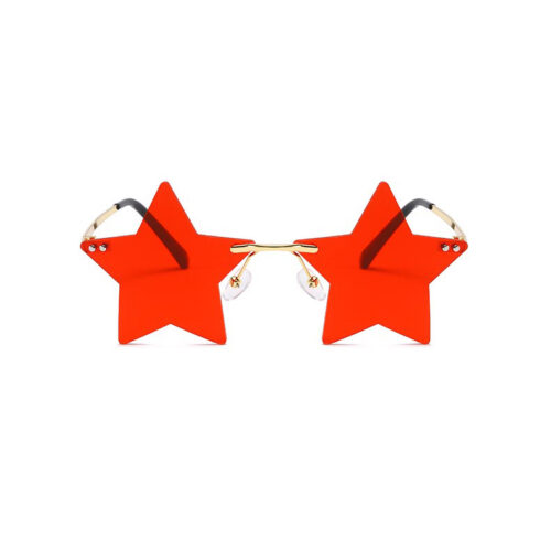 Sonnenbrille Stern Rot