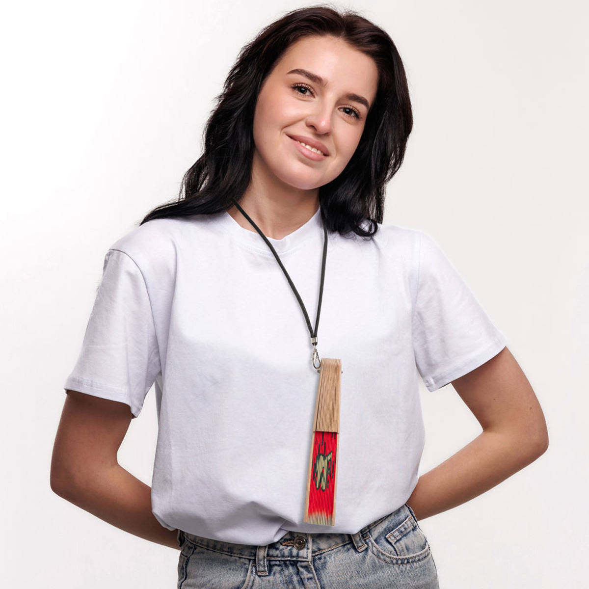 Ravelife – Festival Nackenventilator – Handfächer mit Kordel – Holz – Melone – Herrlich Saftig – Bild 4