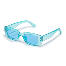 Sonnenbrille Classic Dickes Gestell - Transparent Blau