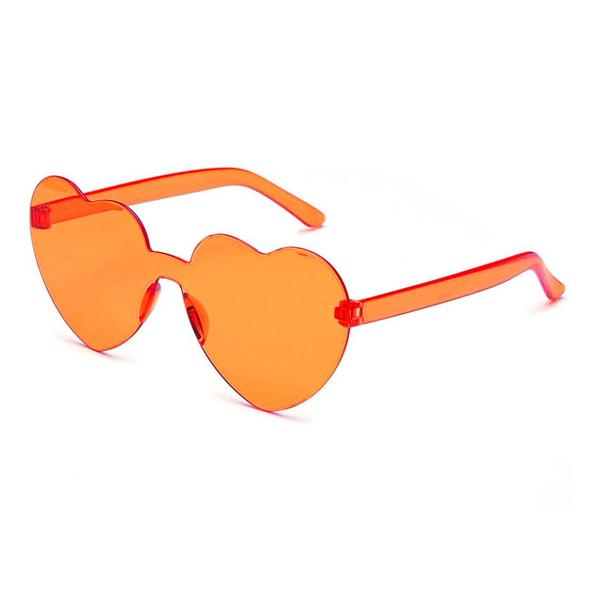 Herzchen Sonnenbrille orange – Bild 2