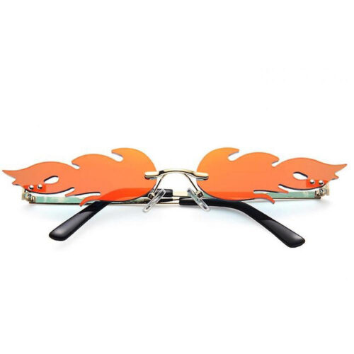Flammen Sonnenbrille | rot/gelbe Linsen