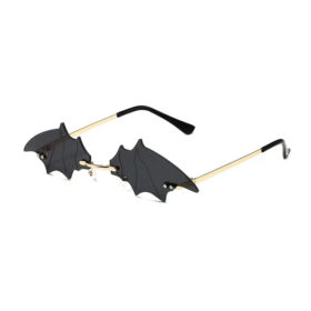 Halloween Sonnenbrille Fledermaus Schwarz