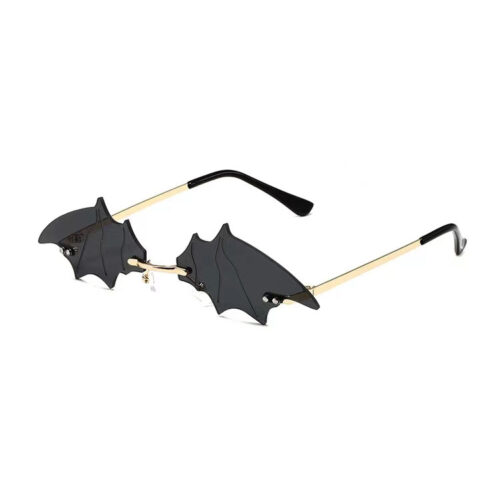 Halloween Sonnenbrille Fledermaus Schwarz