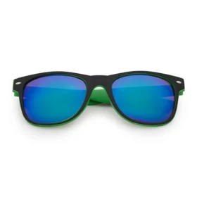Classic Sonnenbrille | grün-schwarze Spiegellinsen