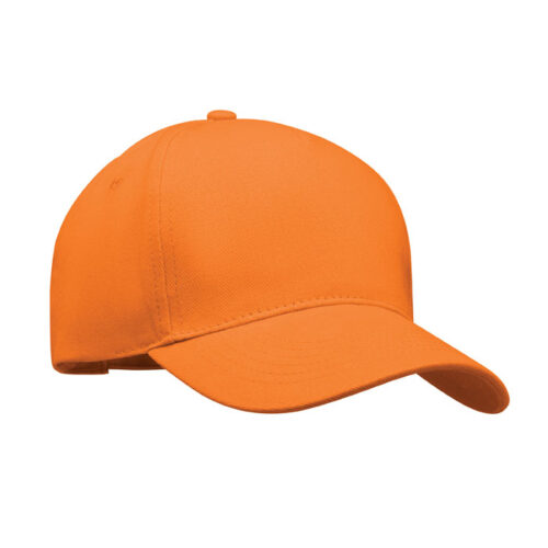 Baseball Cap – Verstellbar mit Metallschnalle – Baumwolle Orange