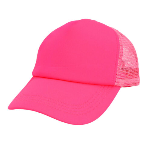 Baseball Cap UV Blacklight – Verstellbare Kappe mit Kunststoffverschluss – Neonpink