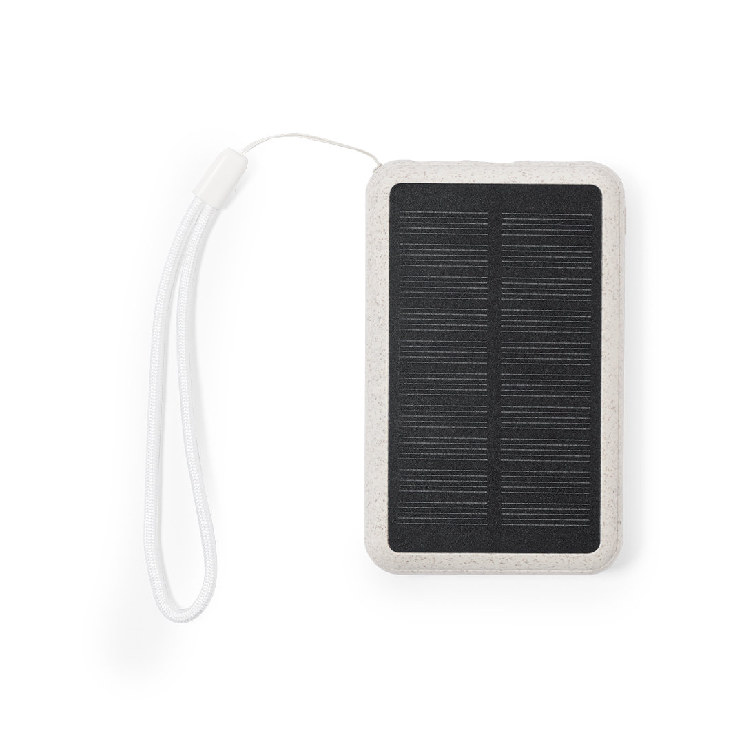 Solar Powerbank 5000 mAh weiß – Bild 7