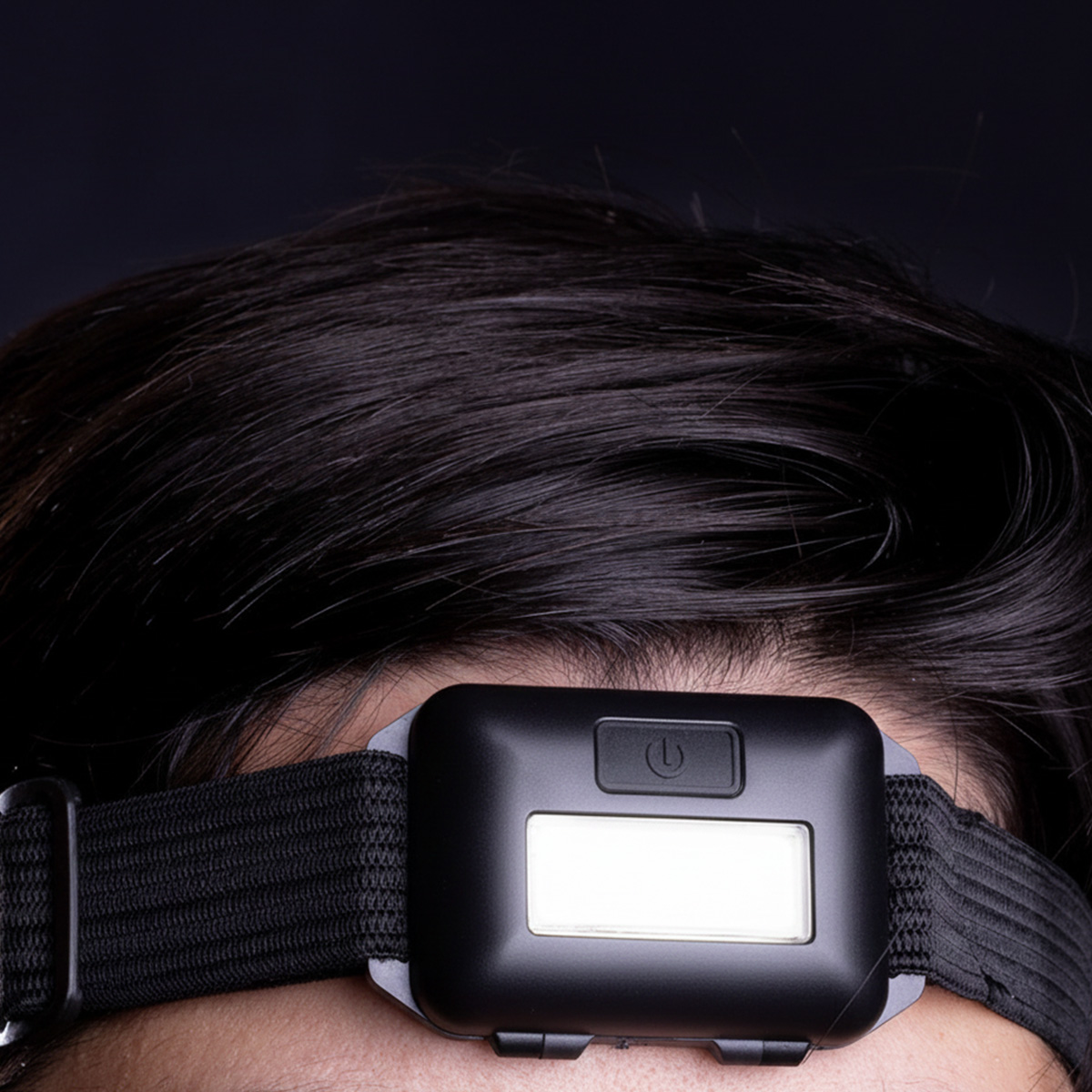 Stirnlampe – Verstellbares elastisches Band – Für Arm und Kopf – Schwarz – Bild 5