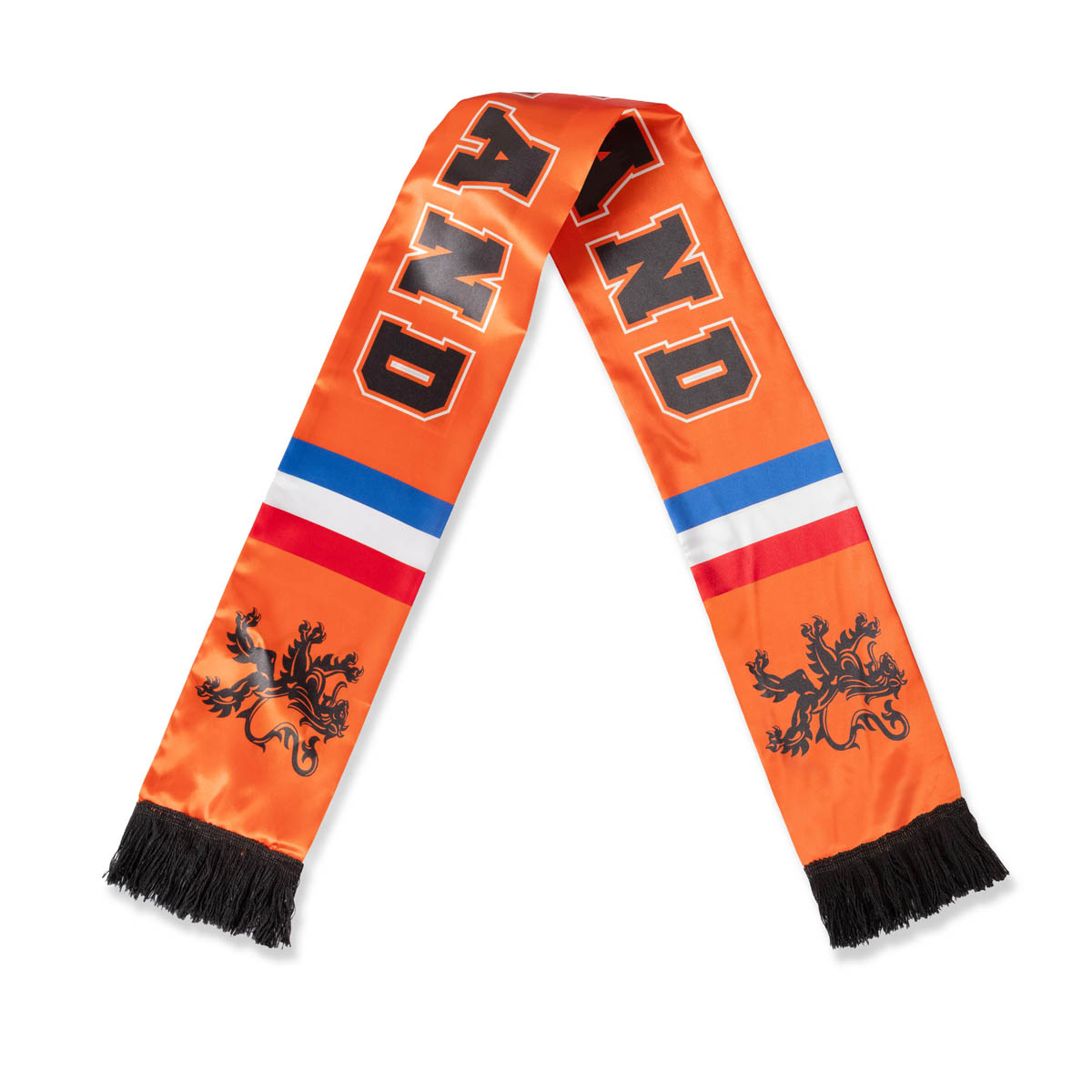 Oranger Schal – Holland – Niederländische Flagge – Löwe – 15 x 135 cm – Bild 2