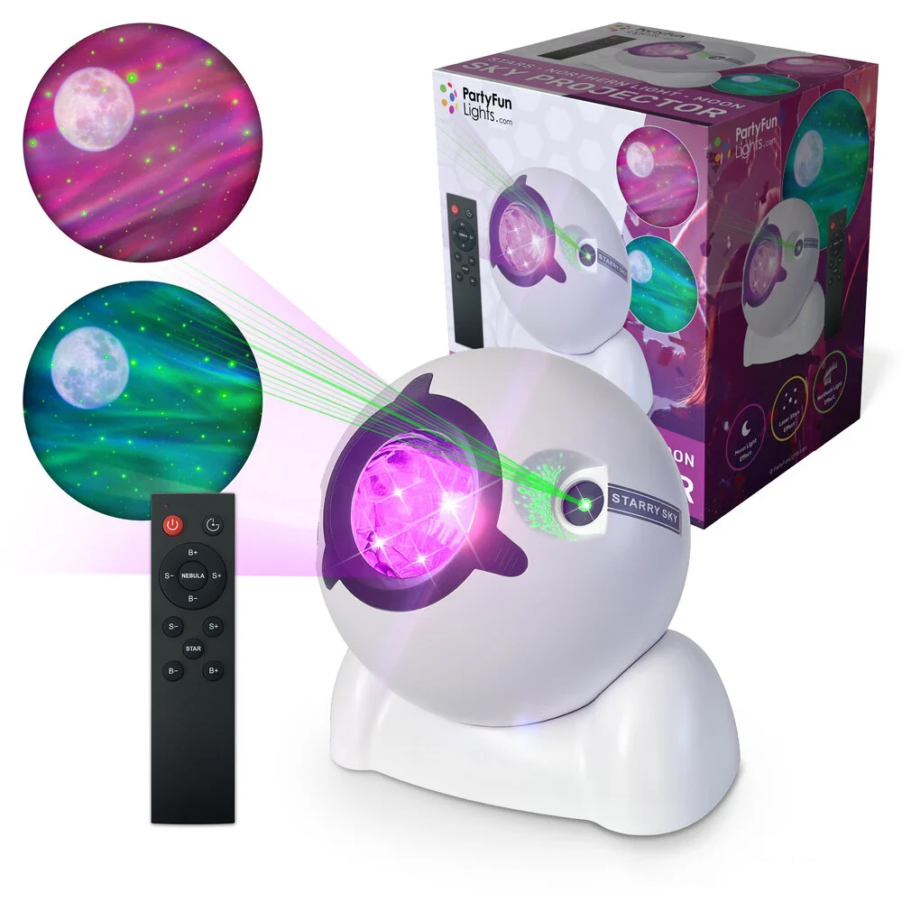 Sterren projector - Met afstandsbediening - Noorderlicht, maan en sterren – Bild 2