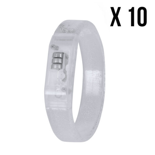 LED-Armband Multicolor – Leuchtendes Armband – 10 Stück