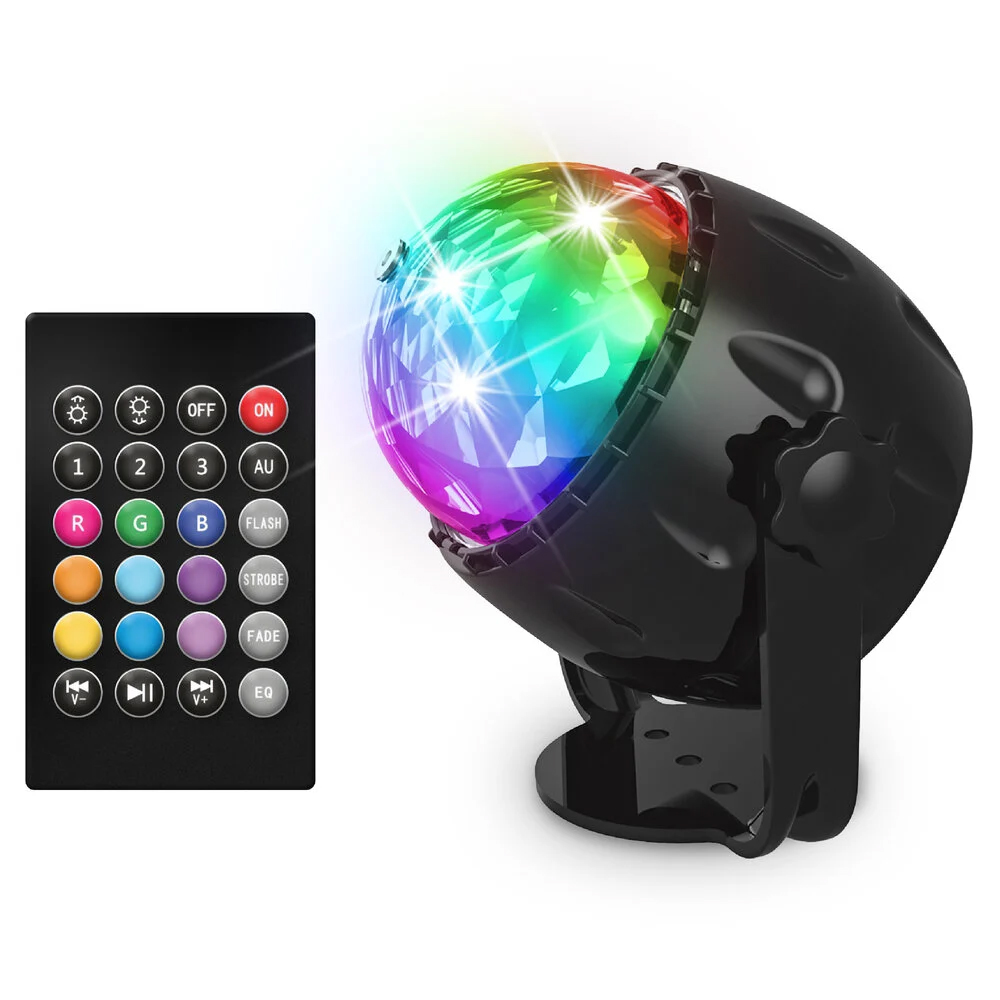 Mini discolamp met standaard - Met afstandsbediening - Met multicolor LED – Bild 2