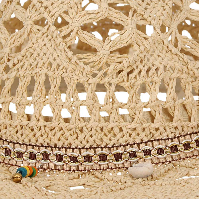 Beechfield Cowboy Strohhut 57 cm - Natur – Bild 3