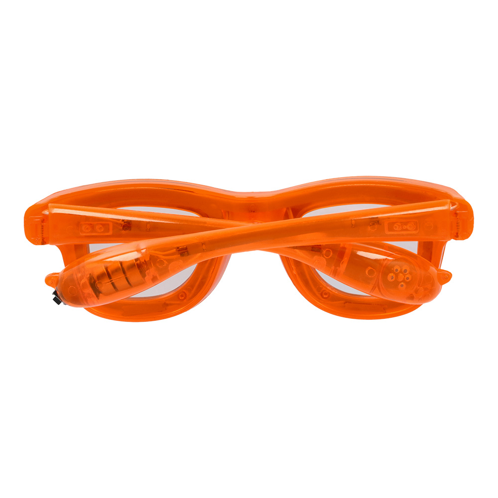 LED Partybrille Orange – Festival Brille mit 3 Leuchtmodi – Bild 6