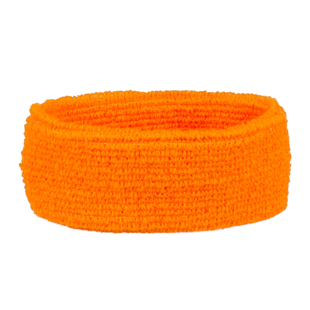 Schweißband-Set – Stirnband und 2 Armbänder – Neonorange – Bild 3