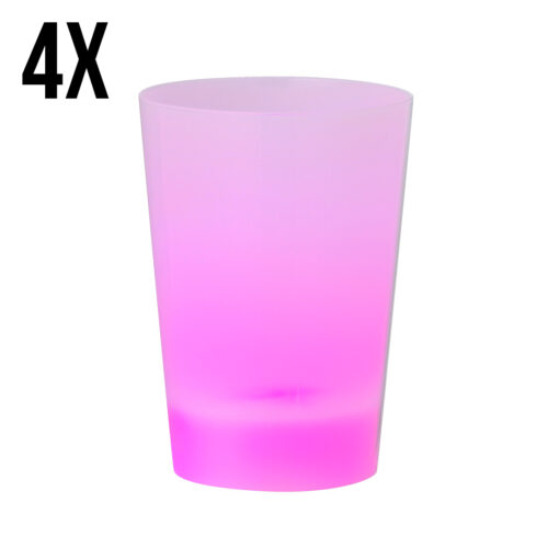 LED Trinkbecher Multicolor 340 ml – 4 Stück