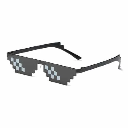 Thug Life Pixel-Sonnenbrille | Schwarz