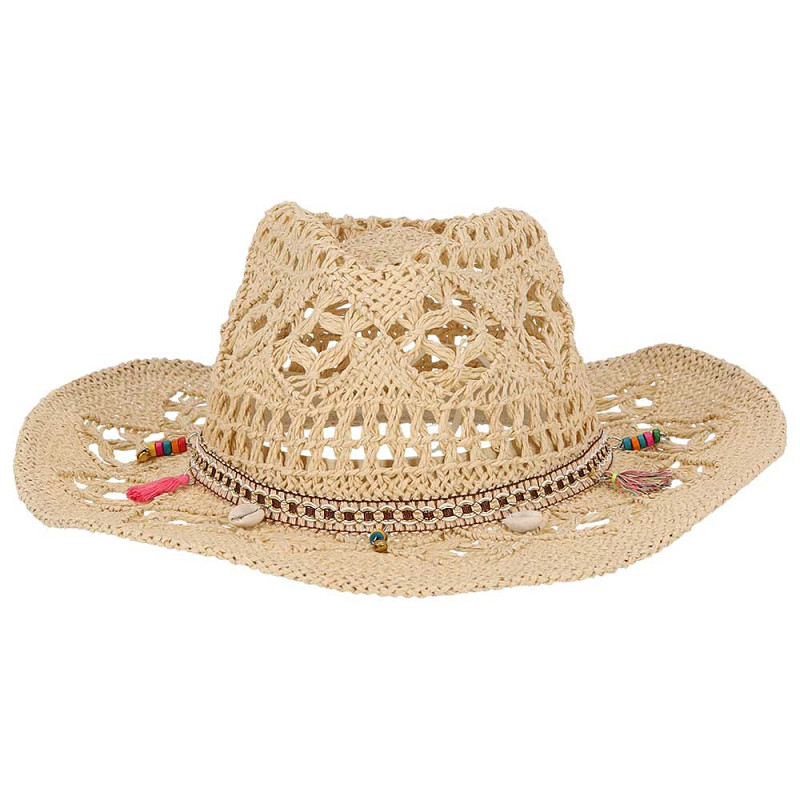 Beechfield Cowboy Strohhut 57 cm - Natur – Bild 2
