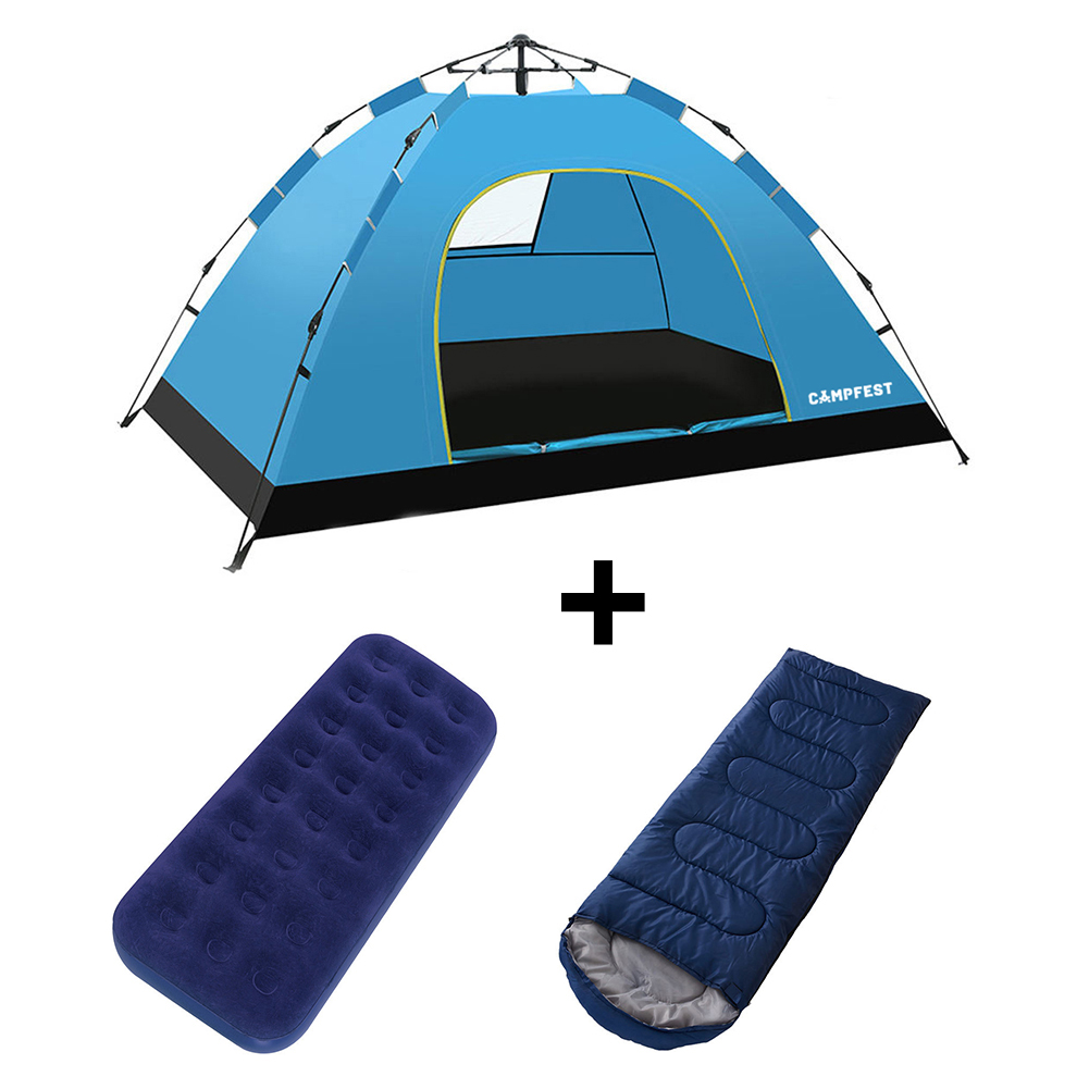 Campfest Einzelpersonen-Campingset 3-teilig
