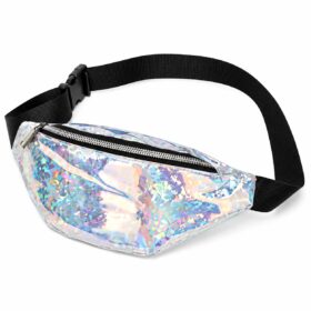 Bauchtasche | Glänzend Silber