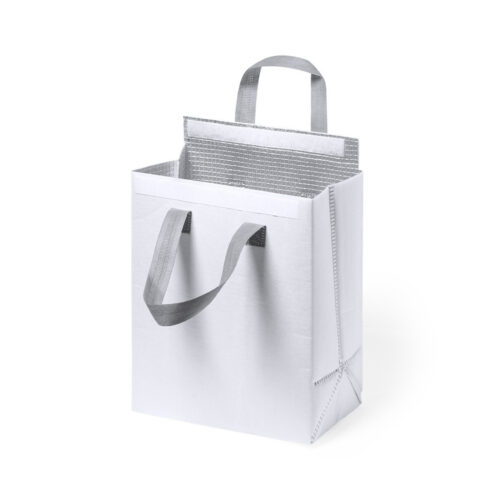 Kühltasche mit Klettverschluss weiß