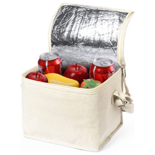 Kühltasche Baumwolle gebrochenes Weiß