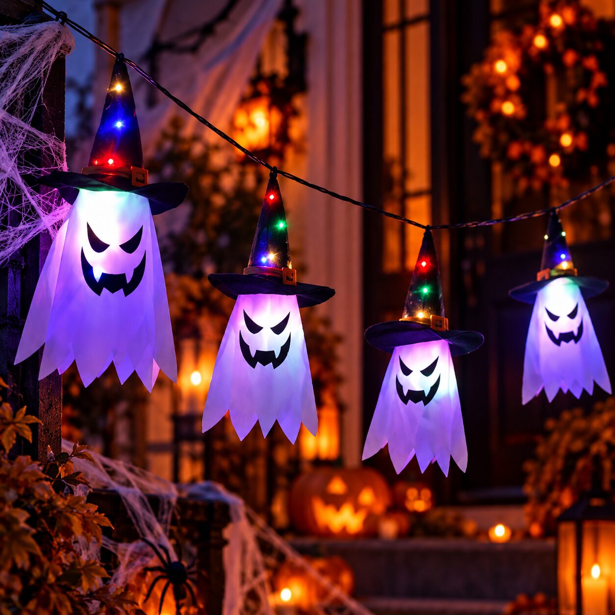 Halloween Geister Lichterkette 3,5 Meter 5 LED Multicolor – Bild 3