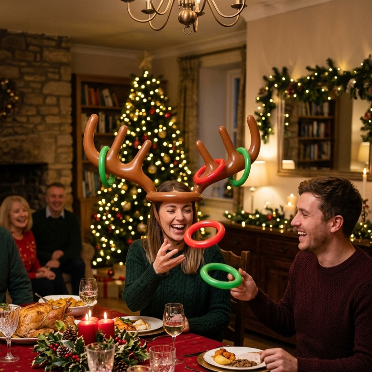 Rentier-Ringwurfspiel – Weihnachtsspiel für die Weihnachtsfeier – Bild 2