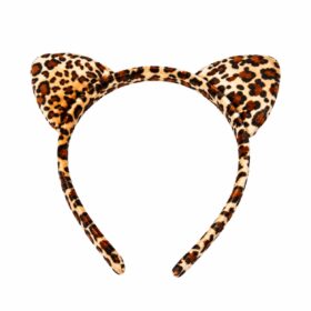 Haarreif Leopardmuster mit Ohren